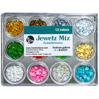 Buttons Galore - Jewelz Mix, 12x3,5g, Holiday