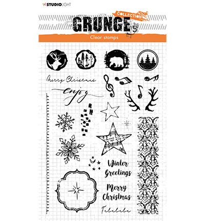 Studio Light - Winter/ Christmas Extras Grunge nr.106, Leimasetti