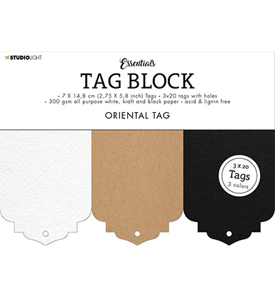 Studio Light - Tag Block Oriental Essentials nr.02, 60osaa