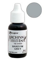 Ranger - Archival Ink leimamustetäyttöpullo, Shadow Grey
