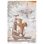 Ciao Bella - The Memories of A Snowy Day, Rice Paper A4, Winter Friends