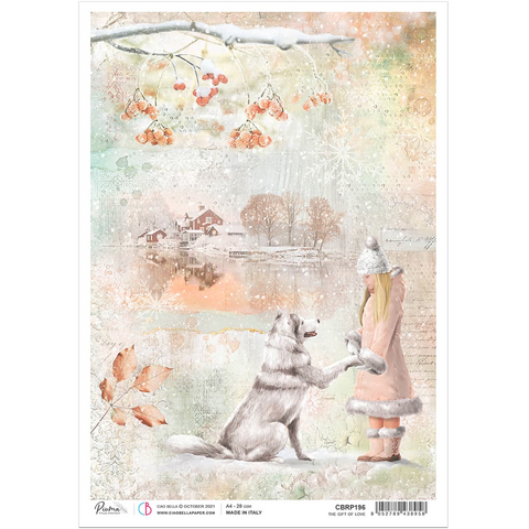 Ciao Bella - The Gift of Love, Rice Paper A4, The Girf of Love