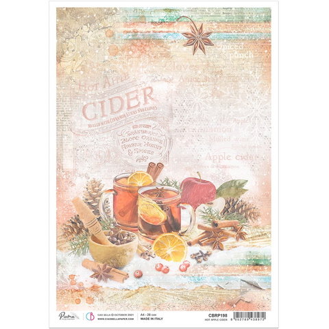 Ciao Bella - The Gift of Love, Rice Paper A4, Hot Apple Cider