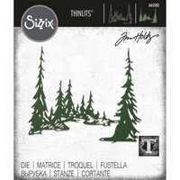 Sizzix - Thinlits Dies By Tim Holtz, Stanssisetti, Tall Pines