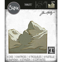 Sizzix - Thinlits Dies By Tim Holtz, Stanssisetti, Mountain Top