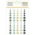 Simple Stories - Simple Vintage Weathered Garden Enamel Dots, 60 kpl