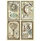 Stamperia - Alchemy, Rice Paper, A4, 4 cards