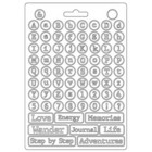 Stamperia - Lady Vagabond Lifestyle, Soft Mould, Muotti, A5, Alphabet