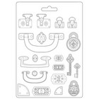Stamperia - Lady Vagabond Lifestyle, Soft Mould, Muotti, A4, Suitcase
