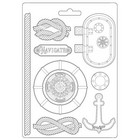 Stamperia - Lady Vagabond Lifestyle, Soft Mould, Muotti, A4, Navigate