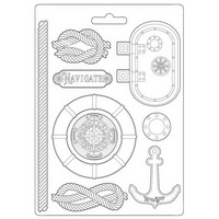 Stamperia - Lady Vagabond Lifestyle, Soft Mould, Muotti, A4, Navigate