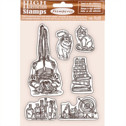Stamperia - Lady Vagabond Lifestyle, Natural Rubber Stamp, Leimasetti, Air Ship