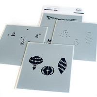 Pinkfresh Studio - Holiday Ornaments, Kerrossapluunasetti