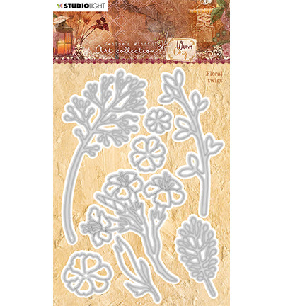 Studio Light - Jenine's Mindful Warm & Cozy, Floral Twigs nr.93, Stanssisetti