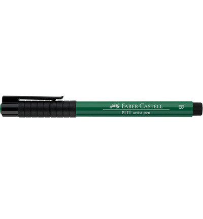 Faber-Castell - PITT Artist Pen Brush, Dark Phthalo Green