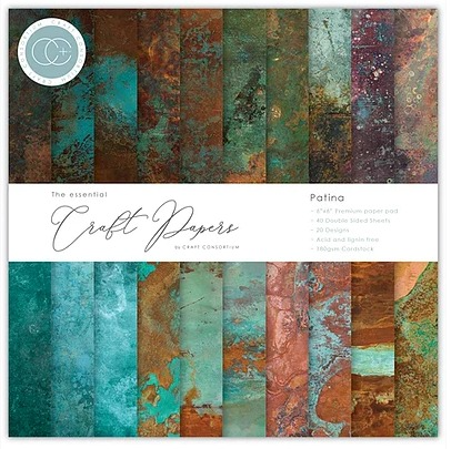 Craft Consortium - Essential Craft Papers, Patina, 6