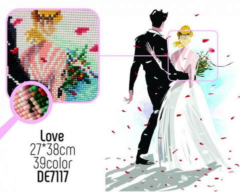 Collection D'Art - Love (K)(N), Timanttimaalaus, 27x38cm