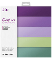 Crafter's Companion - Sage & Purple Pearl, Cardstock 12