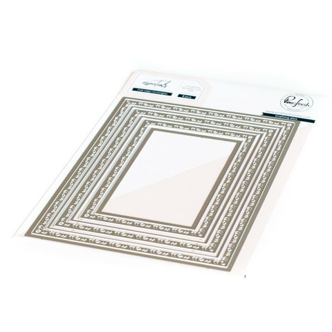 Pinkfresh Studio - Folk Edge Rectangles, Stanssisetti