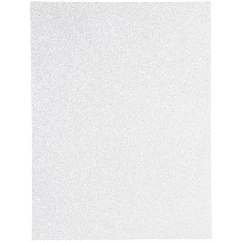 Cousin - Glitter Foam Sheet, 2mm, White