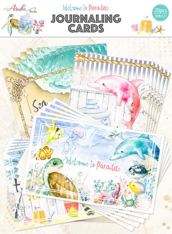 Memory Place - Welcome to Paradise, Journaling Cards, 20 osaa