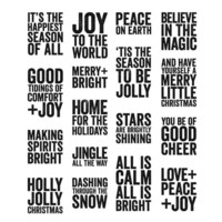Tim Holtz - Bold Tidings Mini, Leimasetti