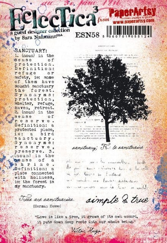 PaperArtsy - E³ Sara Naumann 58, Leimasetti, A5