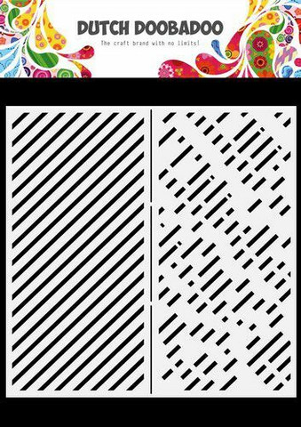 Dutch Doobadoo - Slimline Stripes 21x21cm, Sapluuna