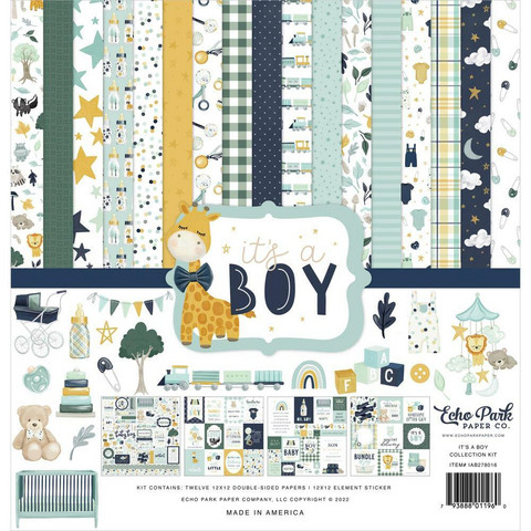 Echo Park -  It's A Boy, Collection Kit 12