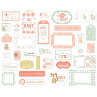 Echo Park - It's A Girl Frames & Tags, Leikekuvia, 33 kpl