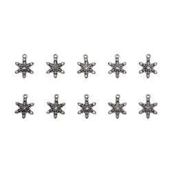Tim Holtz - Idea-Ology Metal Adornments, 10 kpl, Snowflakes