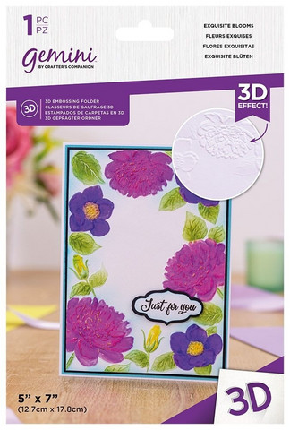 Gemini - 3D Embossing Folder, Exquisite Blooms