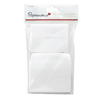 Papermania - Artist Trading Cards Cards & Envelopes, Valkoinen, 50 kpl