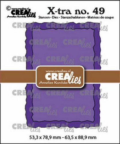 Crealies - Xtra no. 49 ATC Rough Edges, Stanssisetti
