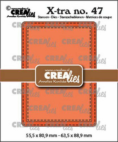 Crealies - Xtra no. 47 ATC Stitch, Stanssisetti