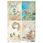 Ciao Bella - Underwater Love, Rice Paper A4, Underwater Cards