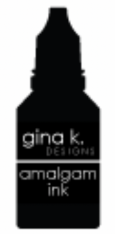 Gina K. Designs - Amalgam Ink Täyttöpullo, Obsidian