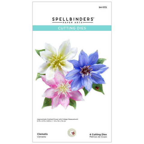 Spellbinders - Etched Dies, Clematis - Garden Favorites, Stanssisetti