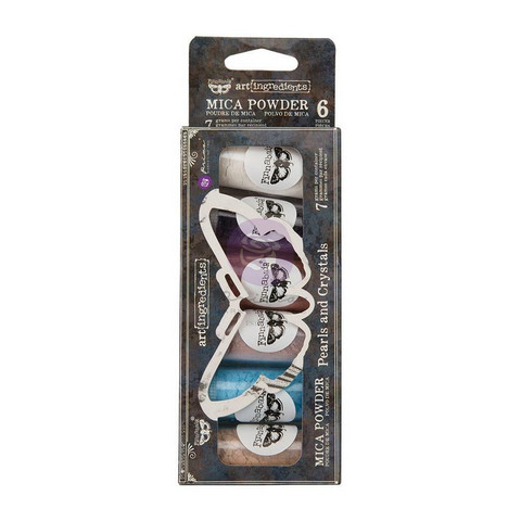 Prima Marketing - Finnabair Art Ingredients, Mica Powder Set, 6x7g, Pearls & Crystals