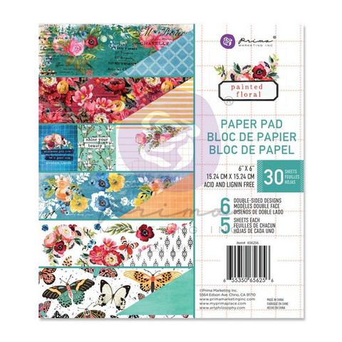 Prima Marketing - Painted Floral, Paperikko, 6