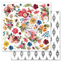 Prima Marketing - Painted Floral, Double-Sided Cardstock 12