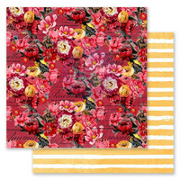 Prima Marketing - Painted Floral, Double-Sided Cardstock 12