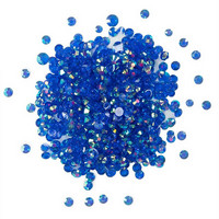 Buttons Galore - Crystalz Clear Flat Back Gems, 10g, Blueberry