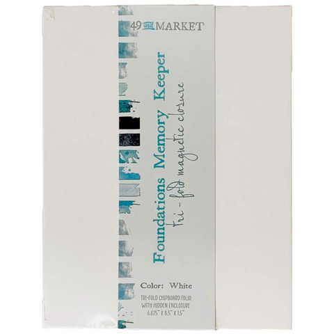 49 and Market - Foundations Memory Keeper, White Tri-Fold