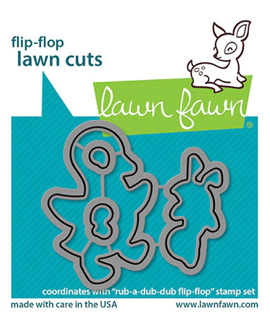 Lawn Fawn - Rub-a-dub-dub Flip-flop, Stanssisetti