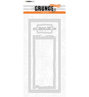 Studio Light - Grunge Collection nr.199, Stanssisetti, Card Shapes Ticket