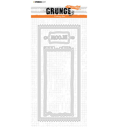Studio Light - Grunge Collection nr.199, Stanssisetti, Card Shapes Ticket