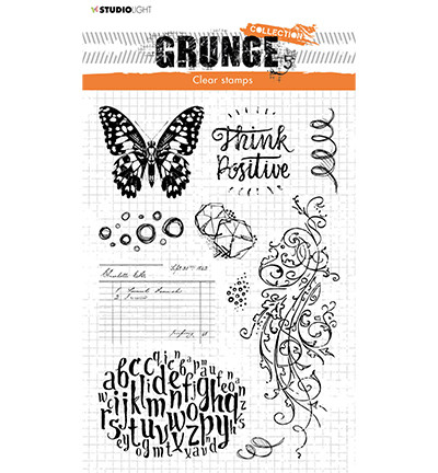 Studio Light - Grunge Collection Elements Butterfly nr.207, Leimasetti