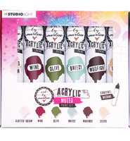 Art by Marlene - Acrylic Paint, Muted Paintset Essentials nr.105, 6x28ml