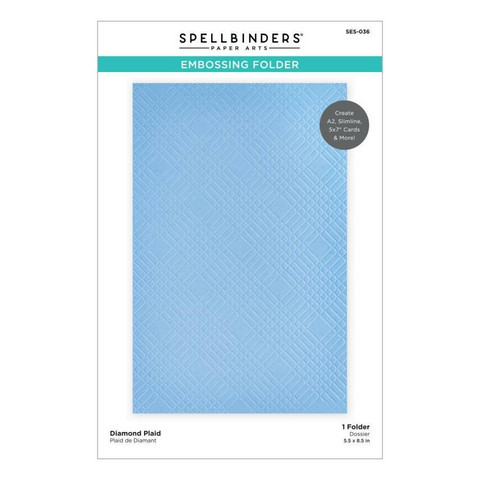 Spellbinders - Kohokuviointitasku, Celebrate You Diamond Plaid